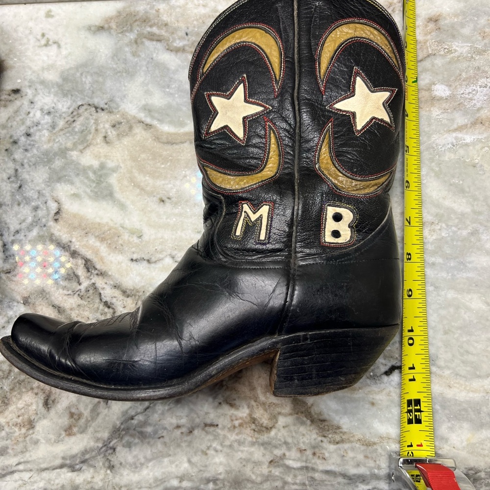 Vintage Leather Boots with moon and star designs - Picture 11 of 12
